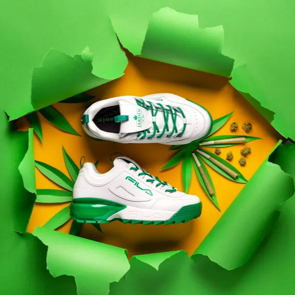 Las Vegas dispensary, FILA launch marijuana themed shoes