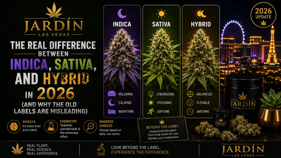 The Real Difference Between Indica, Sativa, and Hybrid in 2026 (And Why the Old Labels Are Misleading)